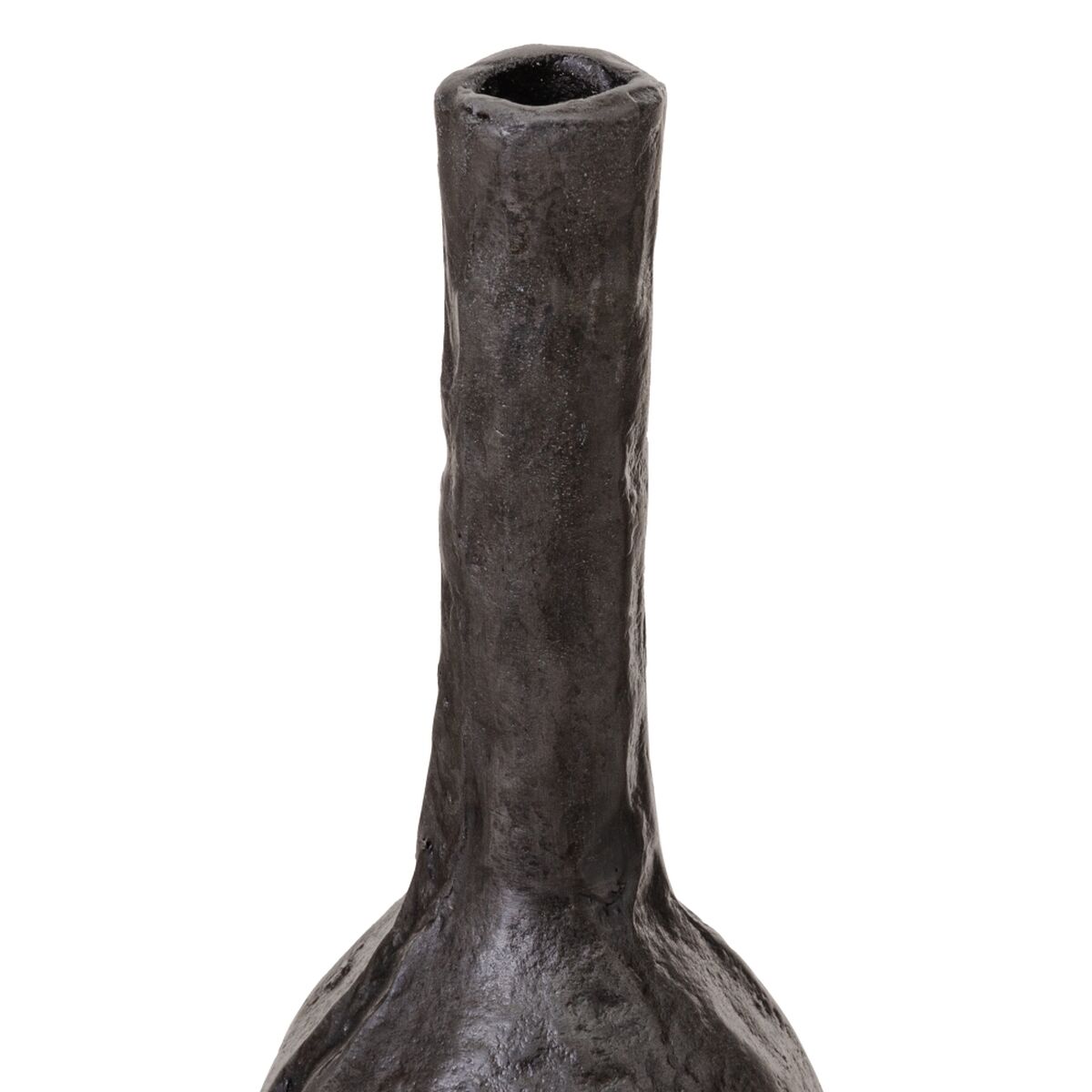Vas 9 x 9 x 44,5 cm Grå Aluminium